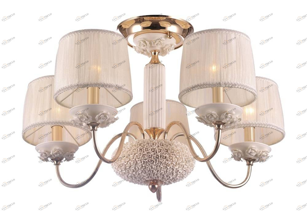 Потолочная люстра Crystal Lux Adagio Pl5 CRYSTAL LUX ДИЗАЙНЕРСКИЕ, ADAGIO 058689 Белый 