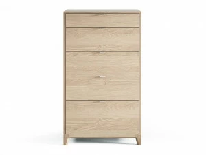 Комод высокий дуб осветленный Case THE IDEA ДИЗАЙНЕРСКИЕ 209977 Бежевый;дуб сонома