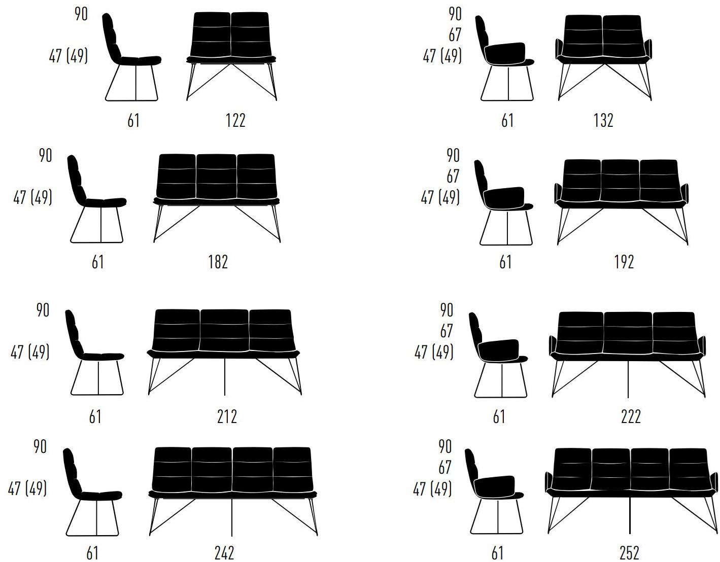 KFF Мягкая скамейка со спинкой Arva light sun-id-1417935 - Вид №10
