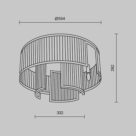 Металлический потолочный светильник Maytoni рамка ARCH-00145032 - Вид №7