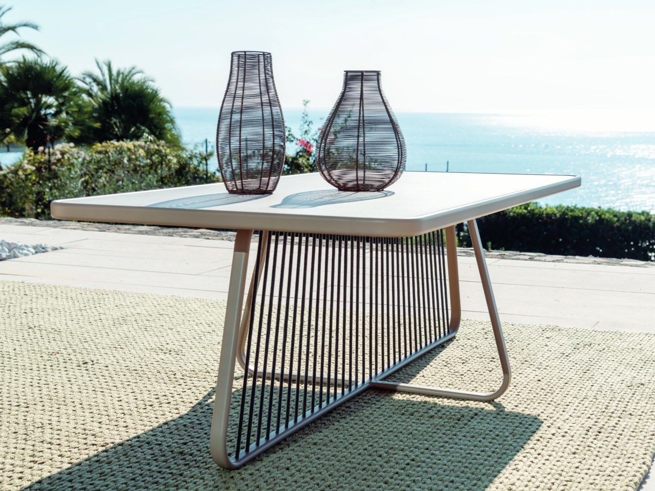 Прямоугольный садовый журнальный столик из ламината Coro Sally ARCH-00136429 - Вид №2