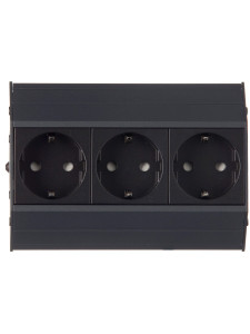 Блок электрических розеток Aspect 12053 Anthracite NAVAKO