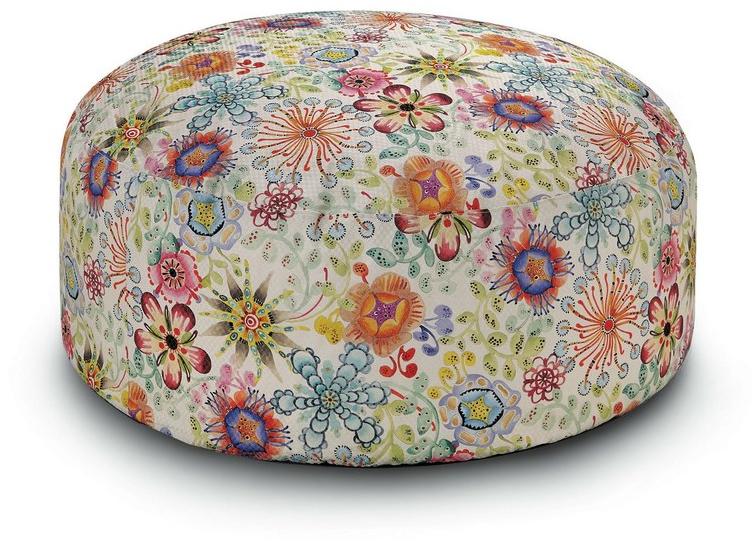 MissoniHome Мягкий пуф со съемным чехлом из ткани sun-id-1352591 - Вид №7