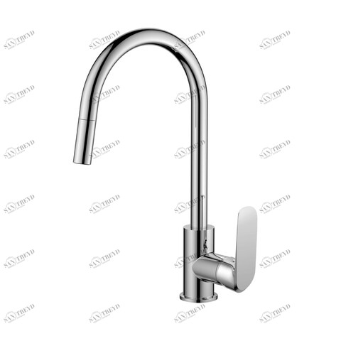 Orange Astin M21-008cr однорычажный смеситель для кухни с вытяжным изливом Хром sun-id-1516913