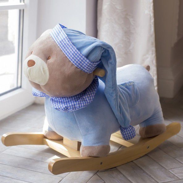 Качалка детская "Мишка" голубая COMFORTBABY  351334 Голубой Santreyd  - Вид №1