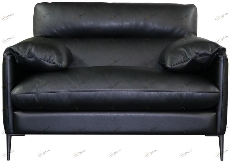 Duvivier Canapés Съемное кожаное кресло с подлокотниками Monaco Monaxd11