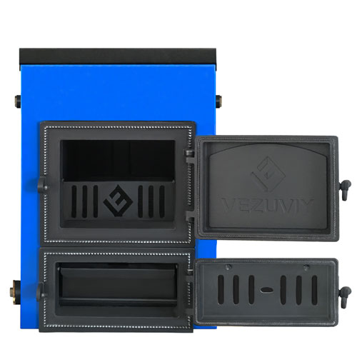 Твердотопливный котел Везувий Эльбрус-18 с плитой 6473 - Вид №1