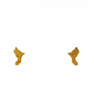 Gentry Home Bexley Cast iron bathtubs with feet Gold leaf GH101480