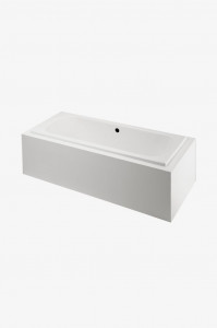 CLAT1R Классическая прямоугольная ванна с воздушным потоком, 72 x 36 x 21 дюйм, с центральным сливом Waterworks