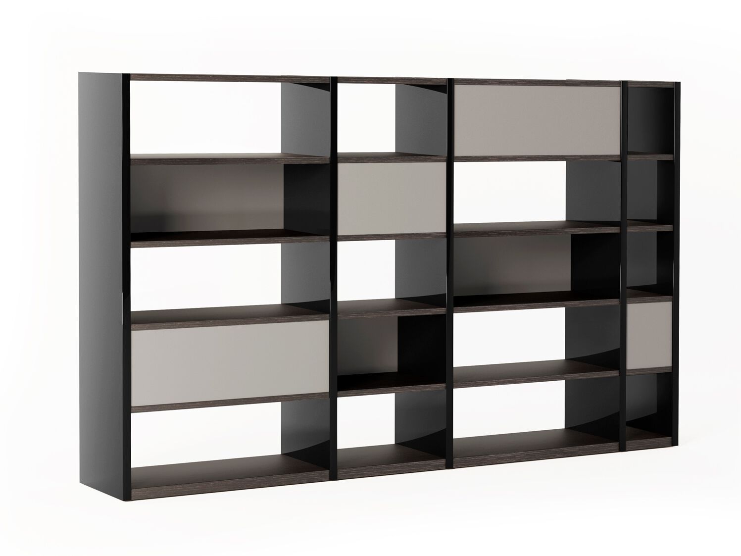 Деревянный модульный дневной офисный книжный шкаф i 4 Mariani MOOD SYSTEM ARCH-00121669 - Вид №1