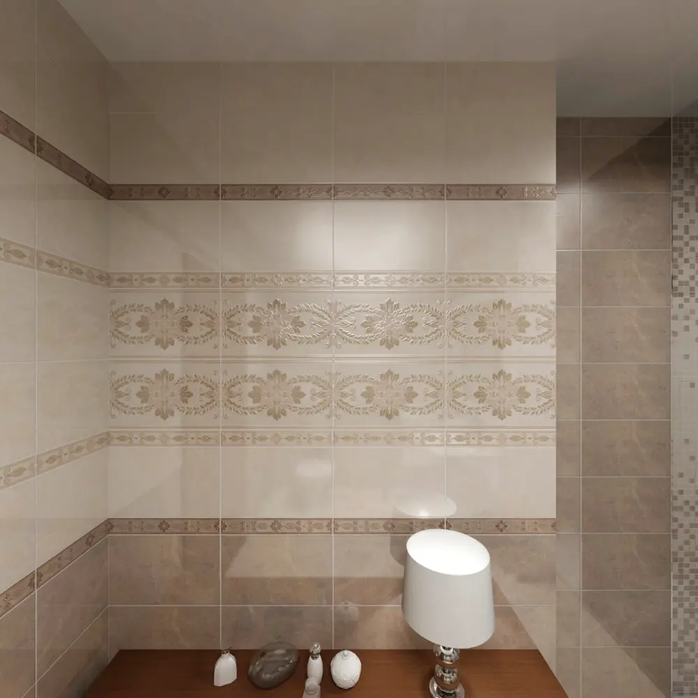 Плитка настенная Kerama Marazzi Мармион 25x40 см 1.1 м² цвет светлый 82688071 STLM-2022429 - Вид №2