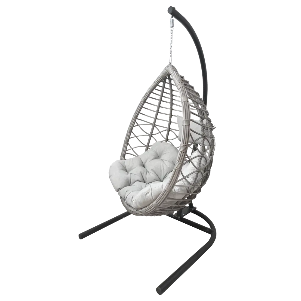 Santreyd VEIL2-LM Подвесное кресло с опорой в жемчужно-сером цвете 84011370 VE011 STLM-0046153 - Вид №1