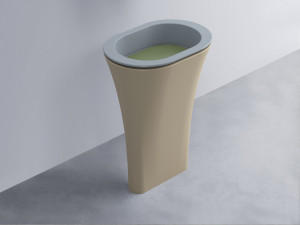 AMLA65-BR+AMPILO-AG+AMCOLO-AV Раковина Amedeo Ovale отдельностоящая cielo Enjoy + Amedeo
