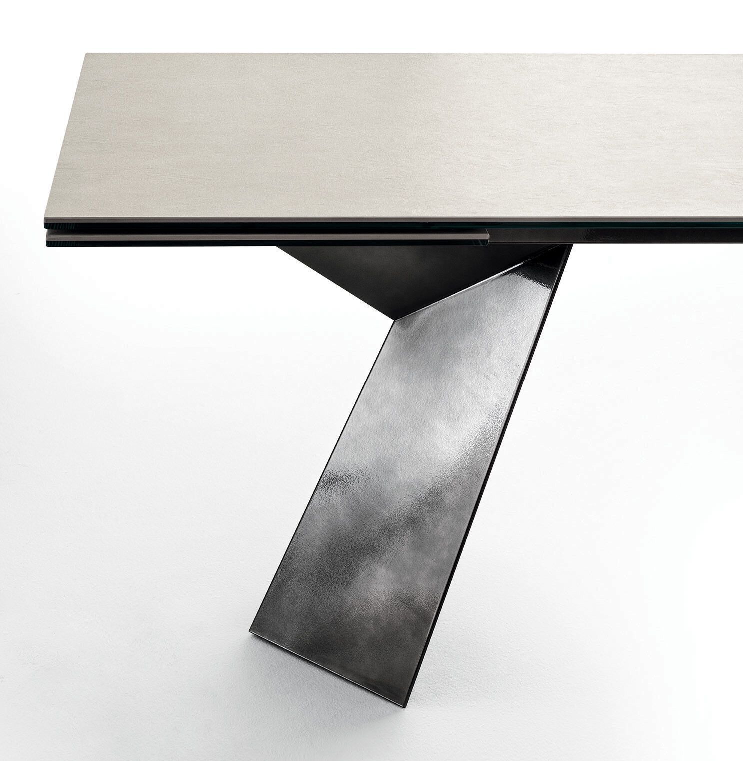 Прямоугольный выдвижной стол из стали и SuperMarmo Bontempi Casa FIANDRE ARCH-00151780 - Вид №4