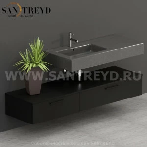 T17052AR2 Столешницы для использования в сочетании с тумбами и открытыми тумбами 170 см черная Globo ARREDO WOOD Италия