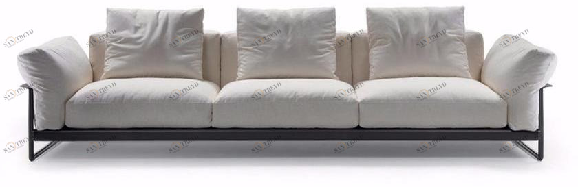 Flexform 3-х местный тканевый диван Zeno sun-id-1501157