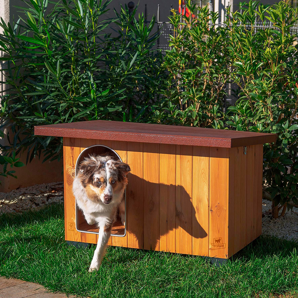 ПР0019185 Будка для собак Baita 80 деревянная, 102х70х65,5см FERPLAST  - Вид №2