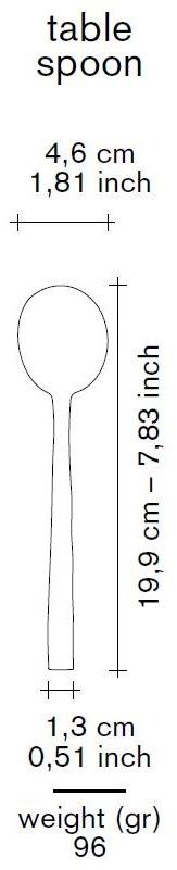 valerie_objects Ложка из нержавеющей стали  V8016003/b/c/g  - Вид №6