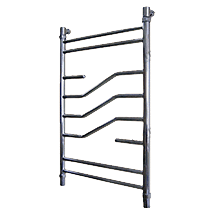 Полотенцесушитель водяной ТЕРА Молния 500х500 Н.Г. 3/4 (20-14) с кронш.+америк. угловые1х3/4 21940