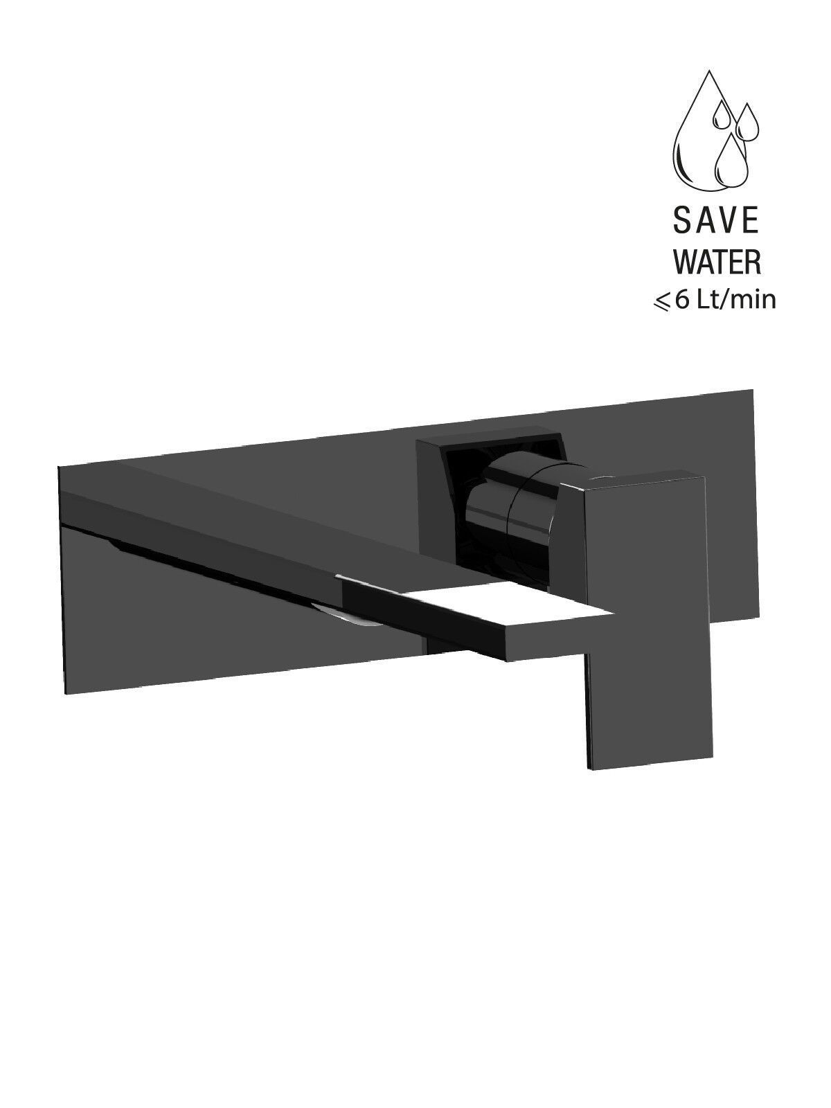 Настенный смеситель для раковины с пластиной без слива Rubinetterie Frattini Vita Due ARCH-00054452 - Вид №47