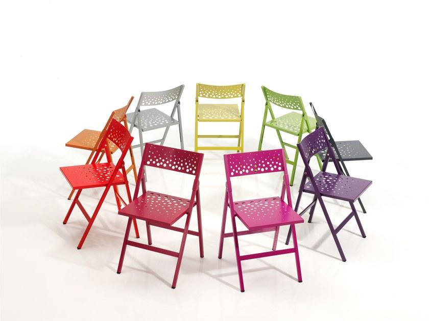 MOBLIBERICA Складной металлический стул Moon sun-id-1493913 - Вид №4