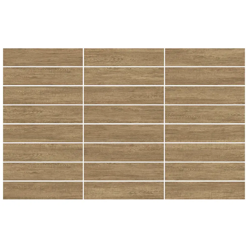 Глазурованный керамогранит Alma Ceramica Timber 40 15.1x60.2 см 1.82 м² матовый цвет коричневый 89458849 STLM-2203547 - Вид №2