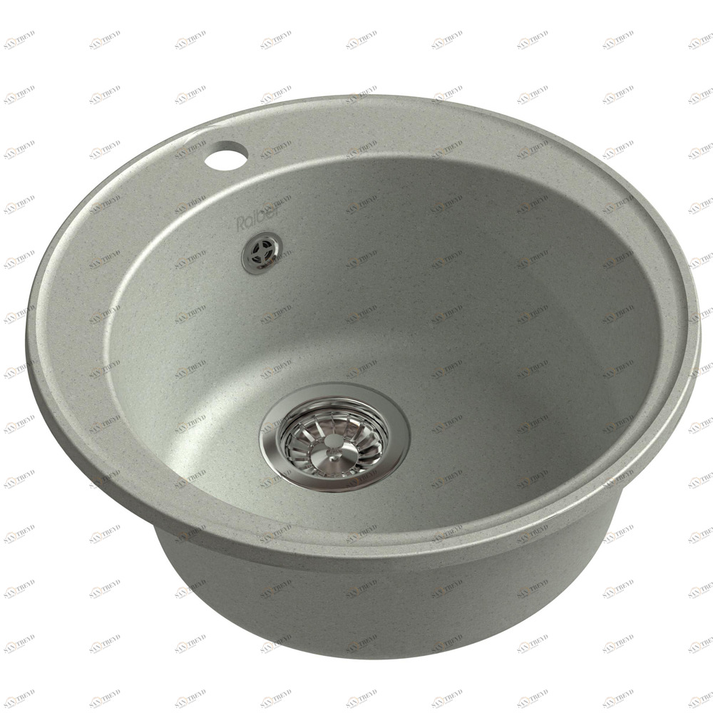 RQ13 бетон Мойка кухонная прямоугольная Raiber 