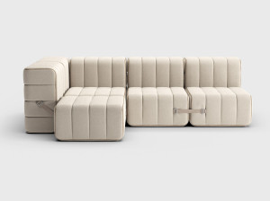 Модульный угловой диван из ткани