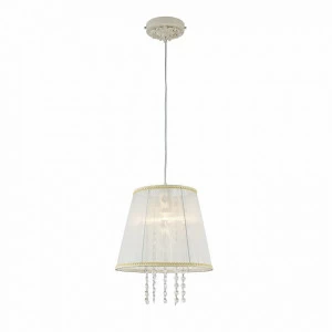 Люстра подвесная с абажуром бежевая Omela FR2220PL-01W FREYA КАПЛЯ 00-3957109 Бежевый