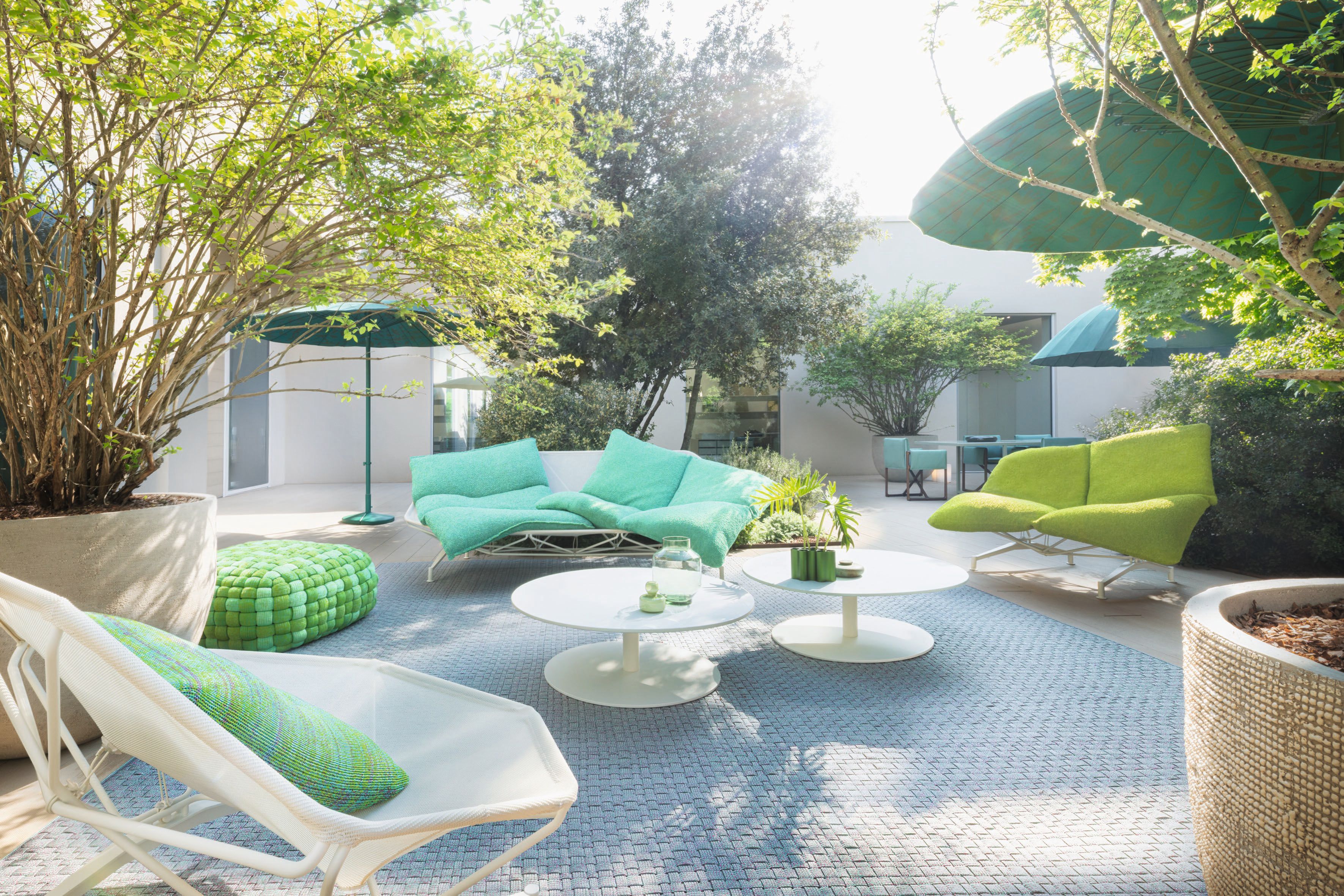 2-местный садовый диван из нержавеющей стали и ткани Paola Lenti Alma ARCH-00152141 - Вид №7