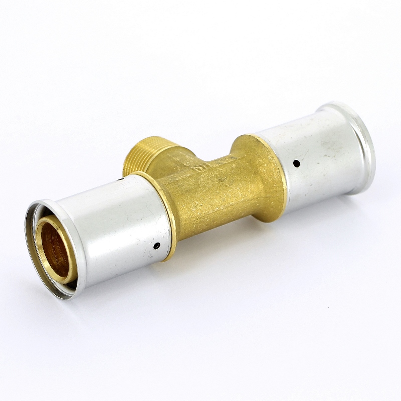 Тройник НР пресс HENCO 32x3/4x32 14P320532 - Вид №2