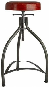 Industville Регулируемый по высоте стул из железа и кожи  St-c-l