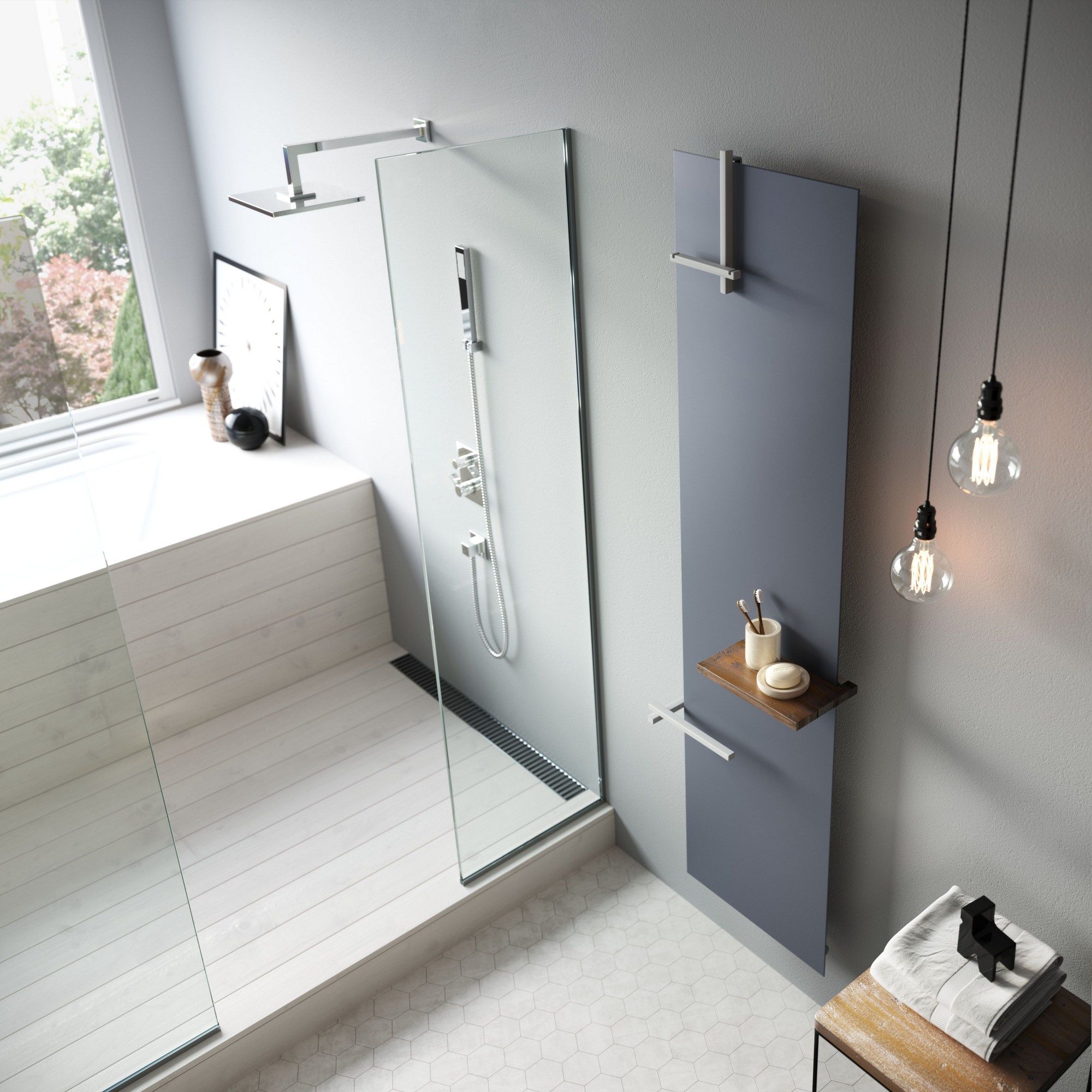 Вешалка для полотенец с полотенцесушителем Cordivari Design Neo Design ARCH-00031596 - Вид №2