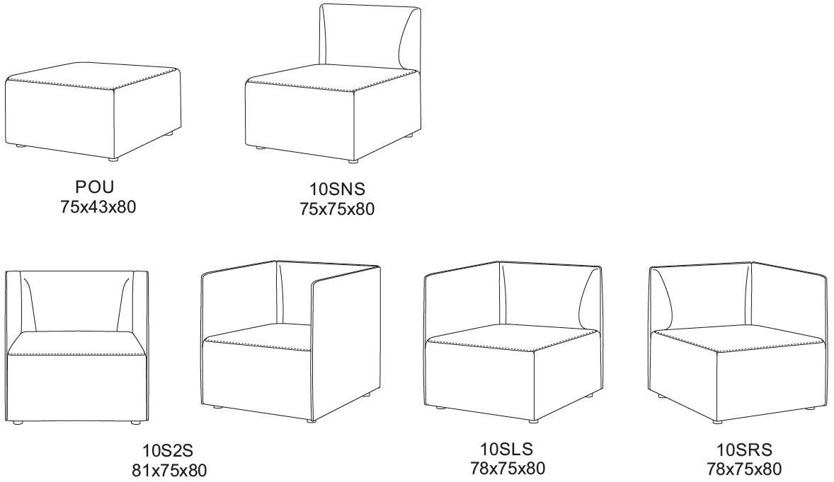 Recor Home Диван-трансформер из ткани с высокой спинкой Central sun-id-1403440 - Вид №2