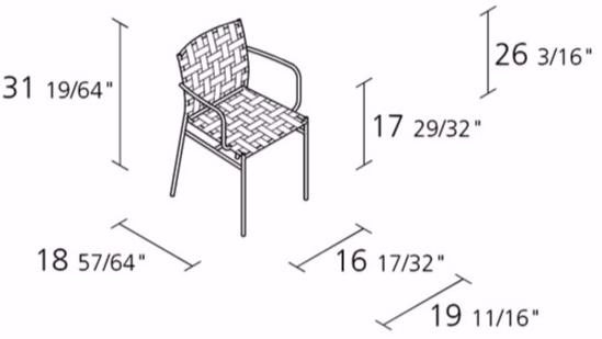 Alias Стул складной с подлокотниками Tagliatelle sun-id-1427444 - Вид №8