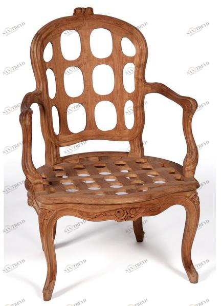 ASTELLO Садовый стул из тика с подлокотниками Pivoine sun-id-1377718