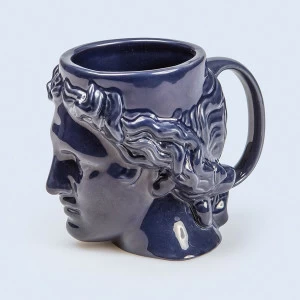 Кружка керамическая синяя Hestia DOIY ДИЗАЙНЕРСКИЕ 00-3871471 Синий