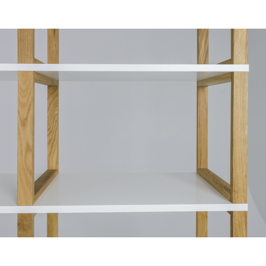 Стеллаж Tenzo Art, 118x178x36 см, дуб, белый 2333001 - Вид №4
