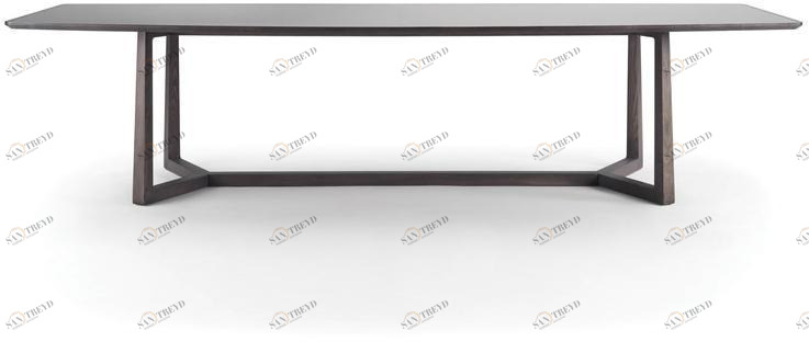 Flexform Прямоугольный стол из лакированного дерева Gipsy sun-id-1375592