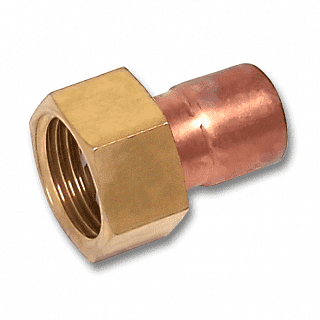 153591512 SANHA 5359G переход ВП-ВР, с накид- ной гайкой, медь 15x1/2 мм