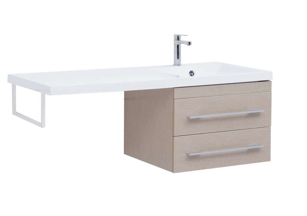 Тумба с раковиной Aquanet Нота 120 R светлый дуб 0017148500239568 - Вид №2