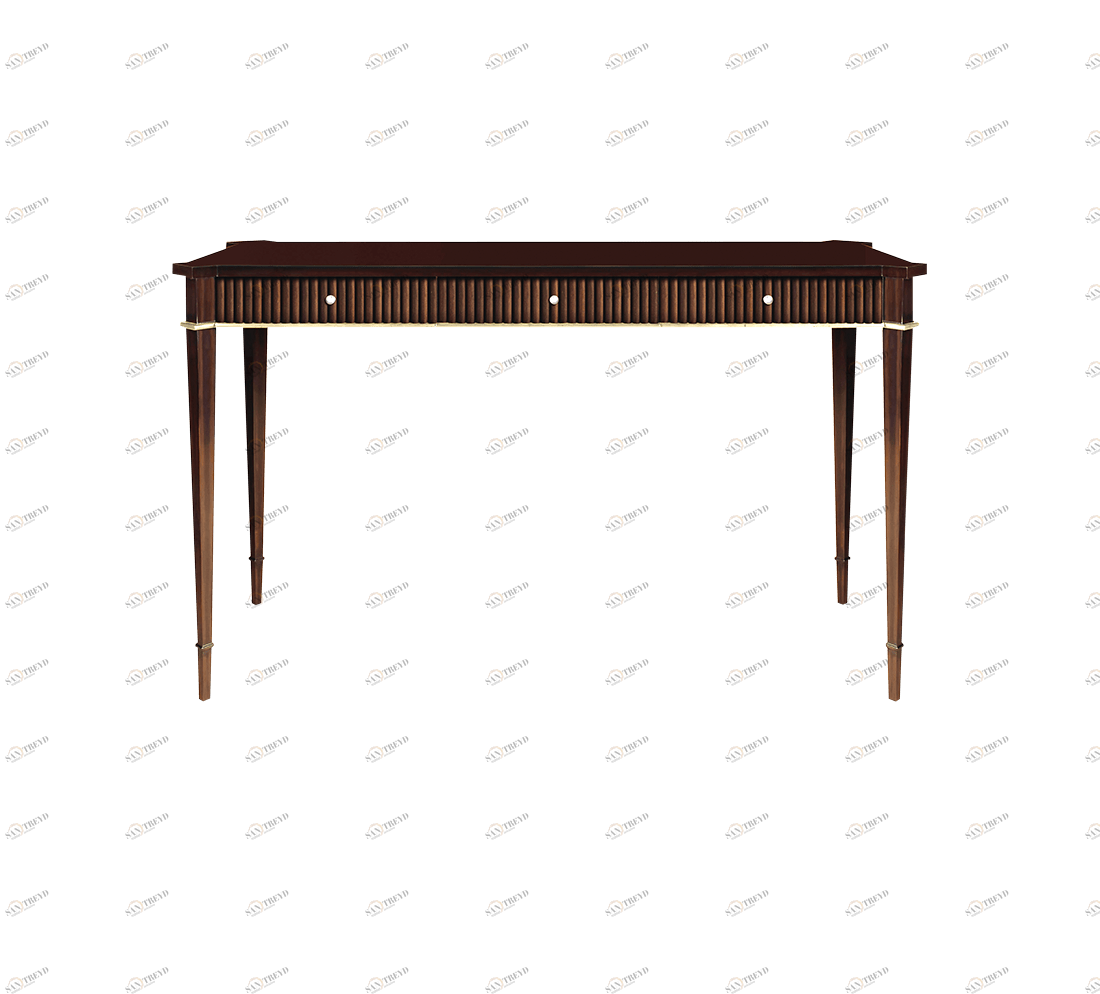 Gentry Home Туалетный столик Melrose из массива красного дерева  Гавана - тиффани серебро GH100229 