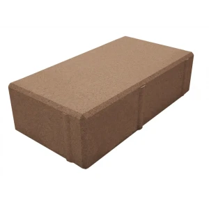 Плитка тротуарная Призма 200x100x70 мм цвет коричневый 85263191 STLM-2037585