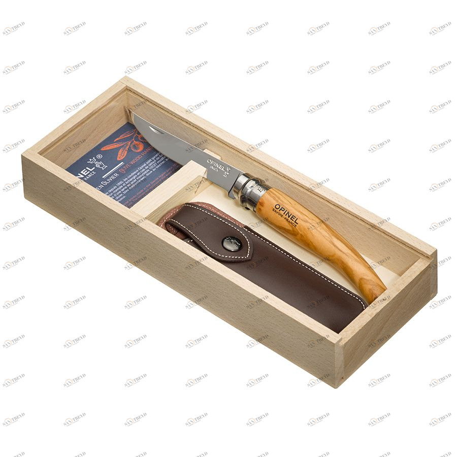 Нож складной Slim №10 олива в наборе с чехлом Opinel 001090