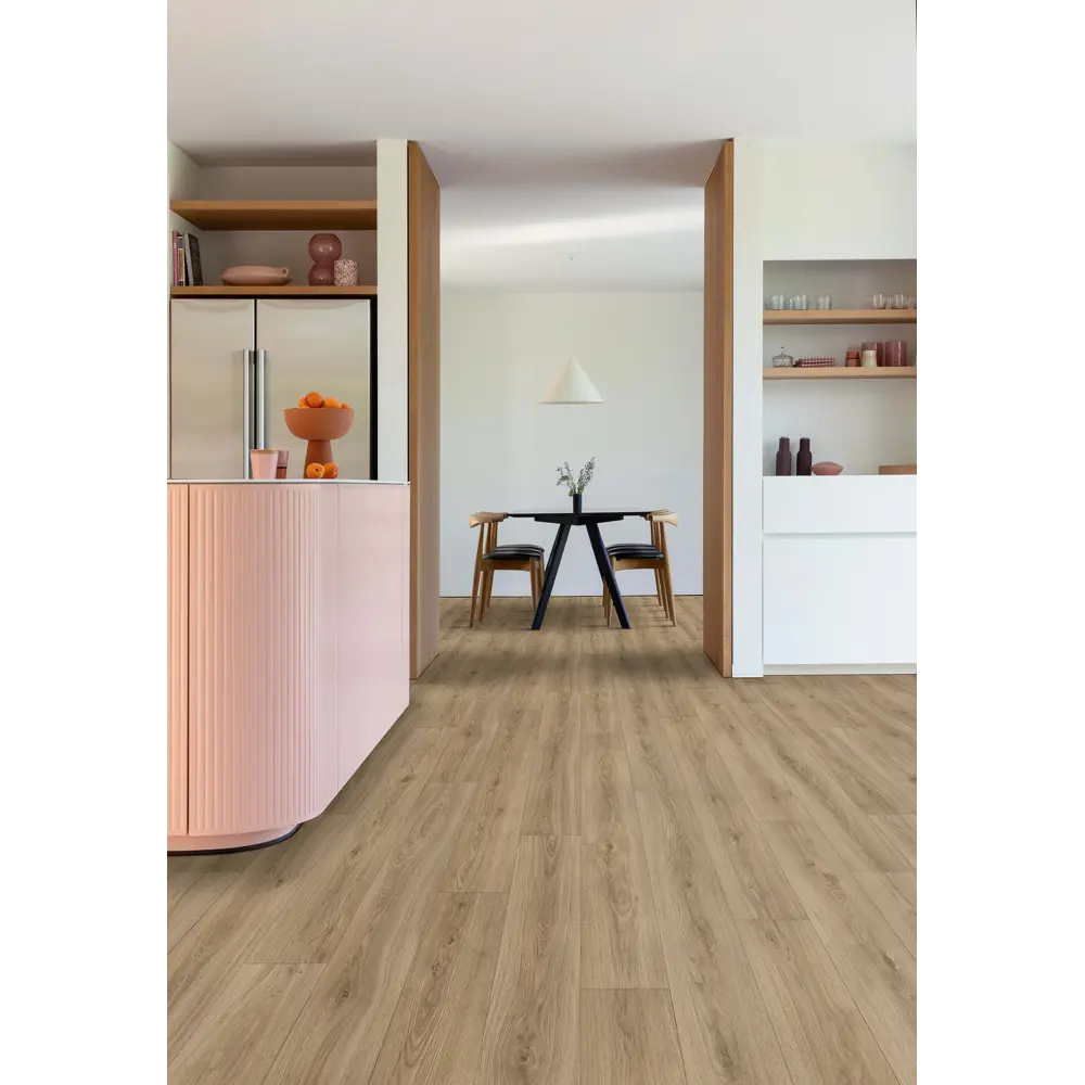 Линолеум полукоммерческий KREAFORTA «Велье» бежевый под дерево 32 класс 3 м 89436102 STLM-1579560 - Вид №5