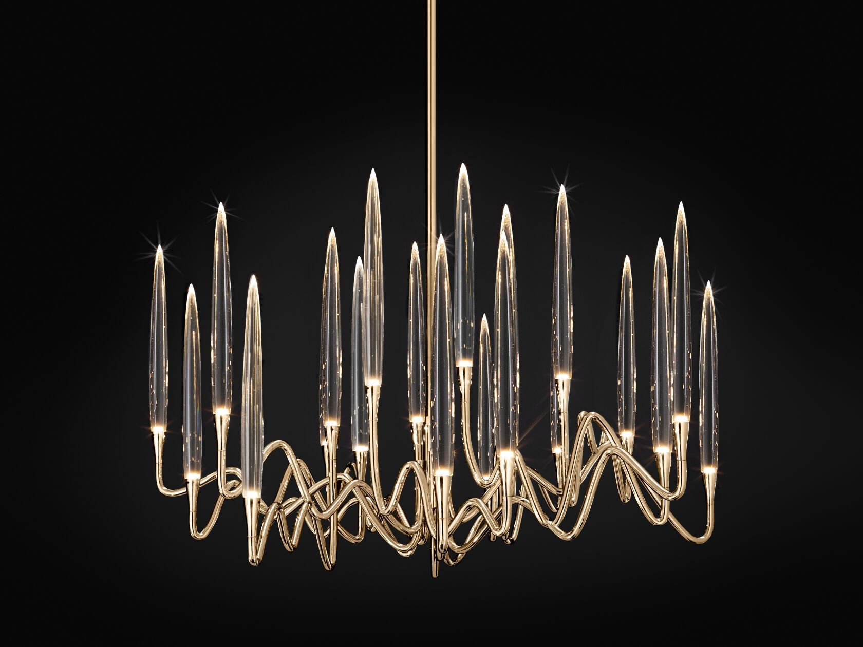 Латунная светодиодная люстра Il Pezzo Mancante кусок 3 ARCH-00036249 - Вид №8