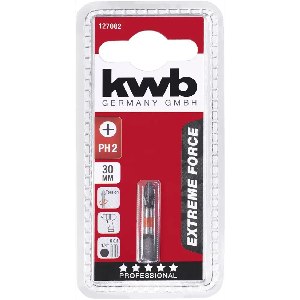 Бита ударная KWB Impact 127002 PH2x30 мм 86518894 STLM-2021979  - Вид №1