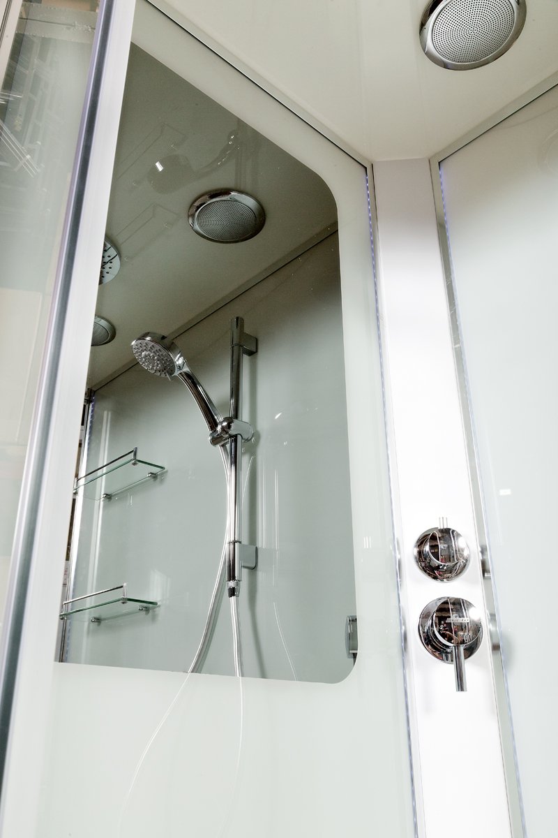 L 890 N с гидромассажем BLACK Душевая кабина DETO Серия L А01 с гидромассажем - Вид №2