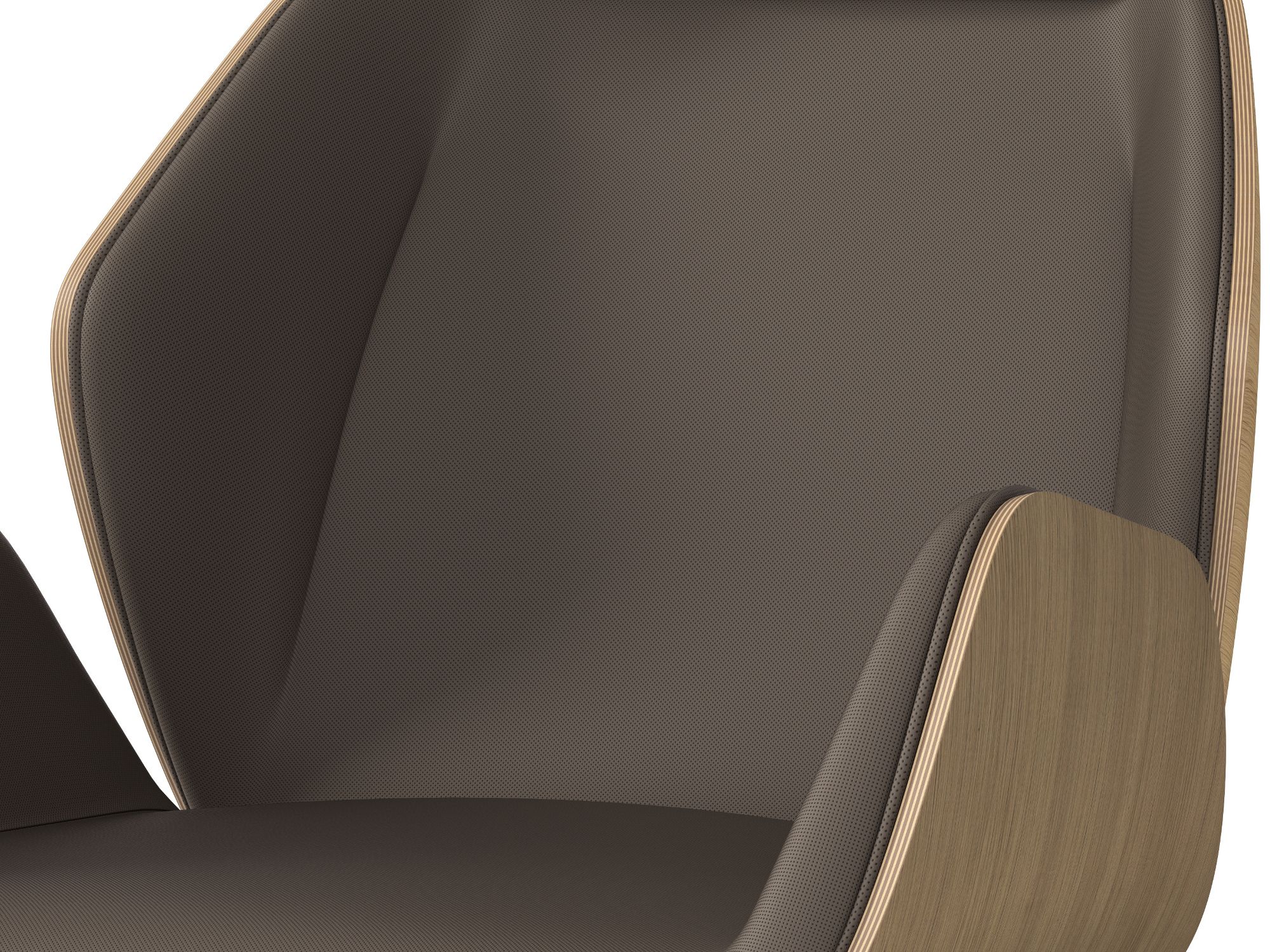 Офисное кресло руководителя с подлокотниками 5 спиц SITLOSOPHY® Haiku Wood ARCH-00145805