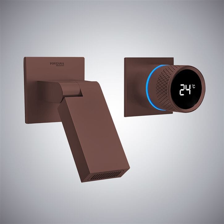 Настенный смеситель для раковины с 2 отверстиями Fontana Showers синий Синий ARCH-00139938 - Вид №17